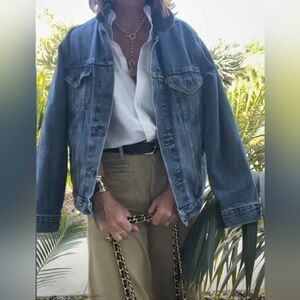 Vintage Limit Edition Deep Indigo Jean Jacket Dark Wash Normcore Small